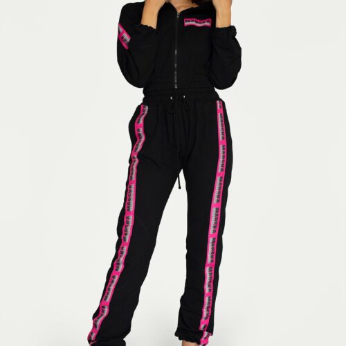 PINK TAPE SWEATPANTS