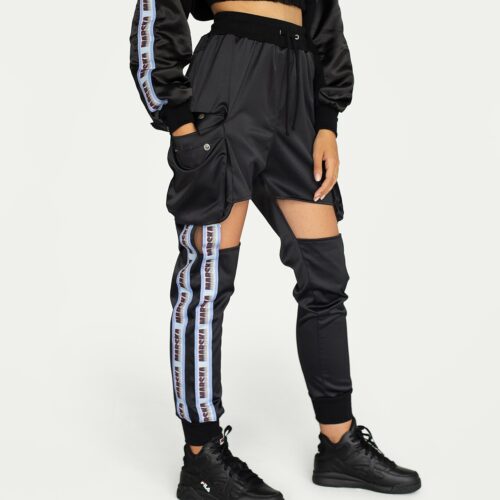 BLUE TAPE SATIN SWEATPANTS