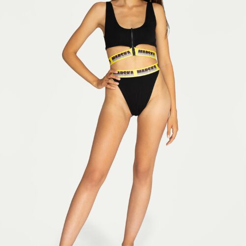 BIKINI SET BLACK AND YELLOW BIKINI SET BLACK AND YELLOW