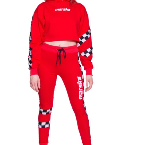 RED PANTS CHECKERBOARD