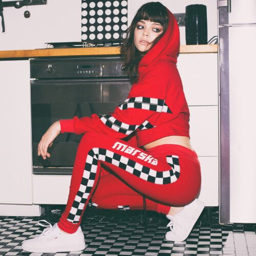 RED HOODIE CHECKERBOARD