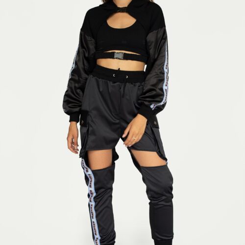 BLUE TAPE SATIN SWEATPANTS