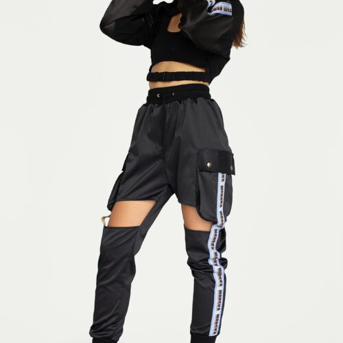 BLUE TAPE SATIN SWEATPANTS