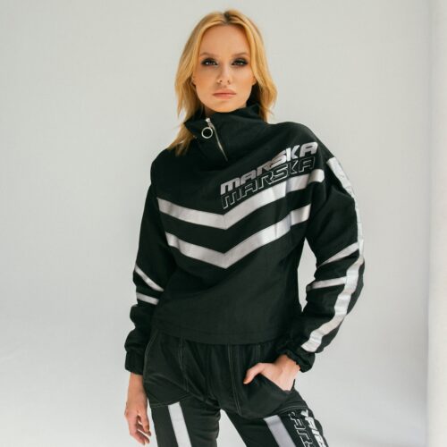 BLACK SWEATSHIRT REFLECTIVE TAPE BLACK SWEATSHIRT REFLECTIVE TAPE