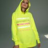 YELLOW NEON REFLECTIVE HOODIE