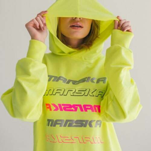 YELLOW NEON REFLECTIVE HOODIE