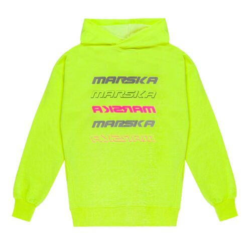YELLOW NEON REFLECTIVE HOODIE