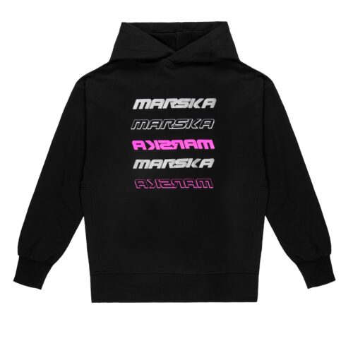 BLACK HOODIE REFLECTIVE NEON