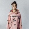 X-RAY BUTTERFLY HOODIE PINK