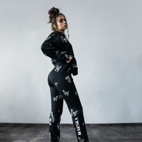 X-RAY BUTTERFLY SWEATPANTS BLACK