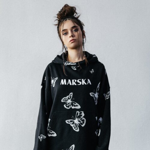 X-RAY BUTTERFLY HOODIE BLACK
