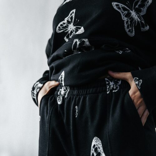 X-RAY BUTTERFLY HOODIE BLACK