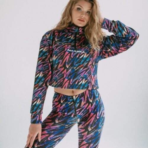 RETRO KOLOROWA BLUZA