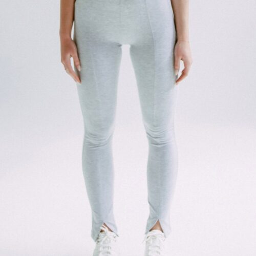 SZARE LEGGINSY Z WYCIĘCIAMI